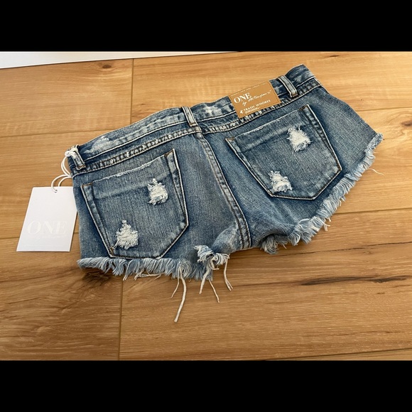 One teaspoon Trashwhores Jean Shorts in Cobain - Picture 4 of 5